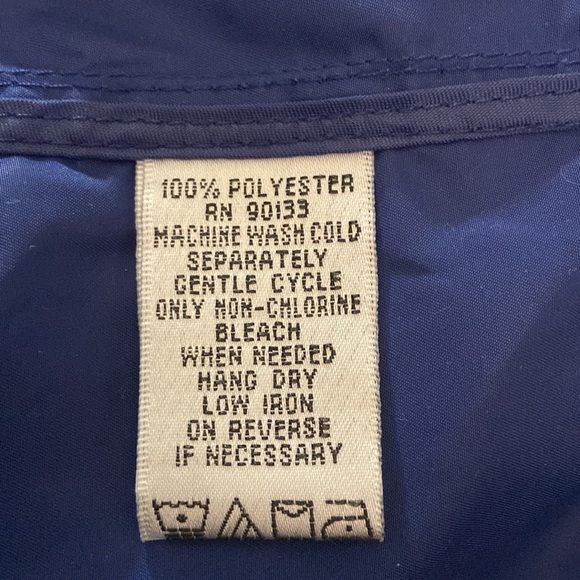 Joan Rivers Blue Rain Trench Coat Jacket Size XS - Picture 9 of 9